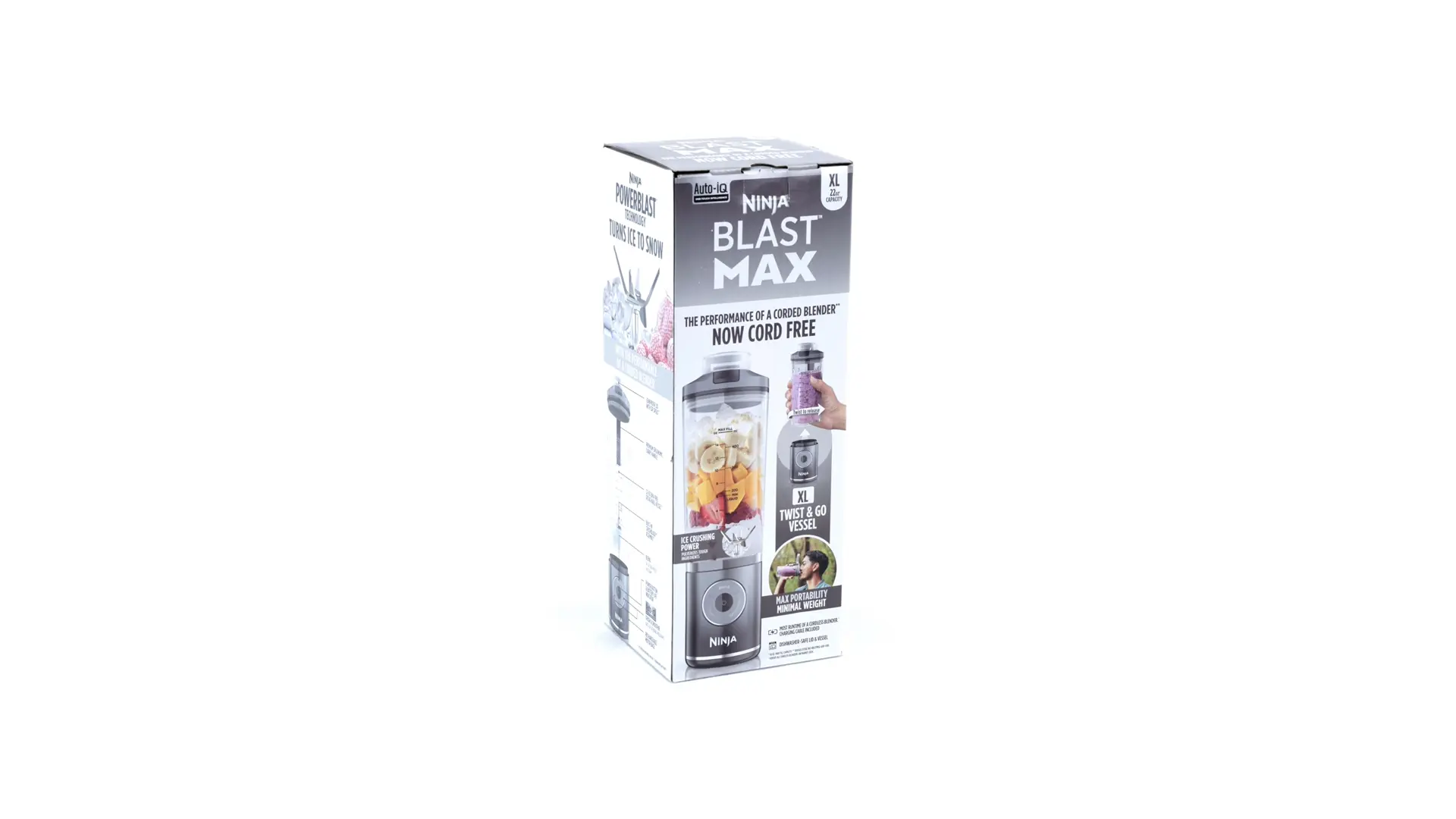Ninja Blast Max Portable Blender with 22oz Twist & Go Vessel Cool